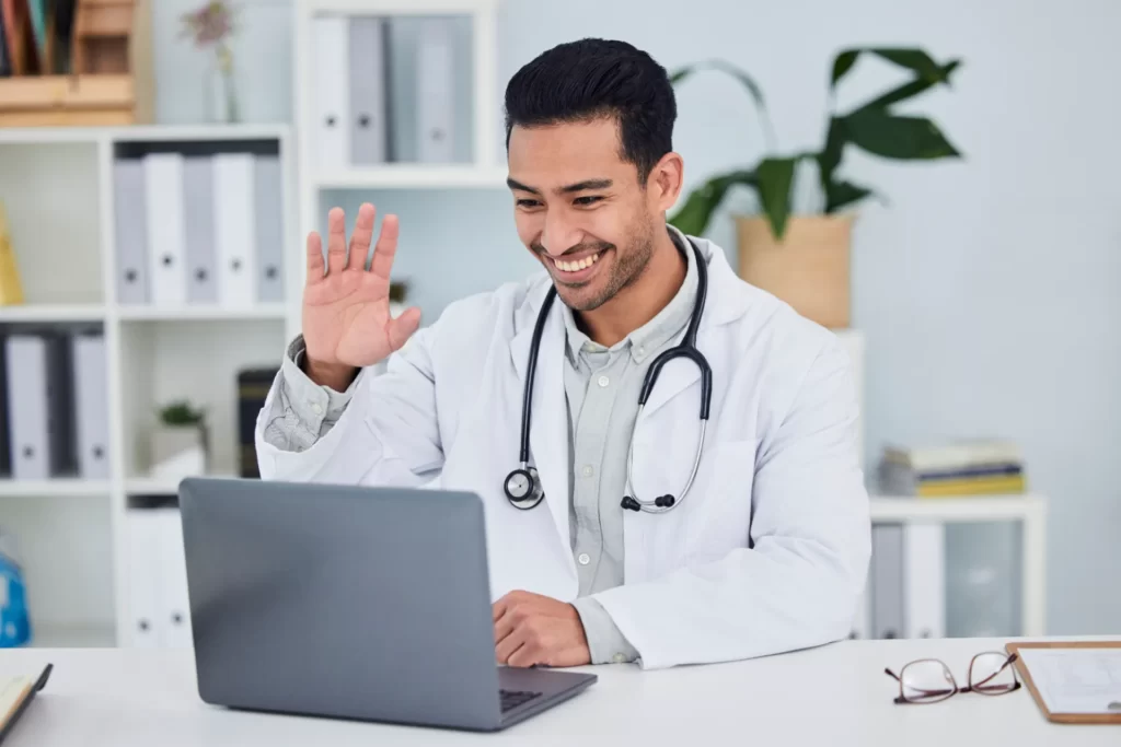 Online consultation with a provider